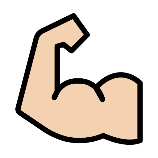 Muscle Vector Stall Lineal Color icon