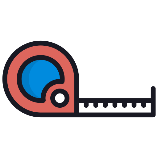 Tape measure Generic Outline Color icon