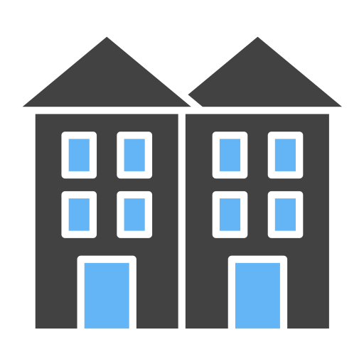 osiedle mieszkaniowe Generic Blue ikona
