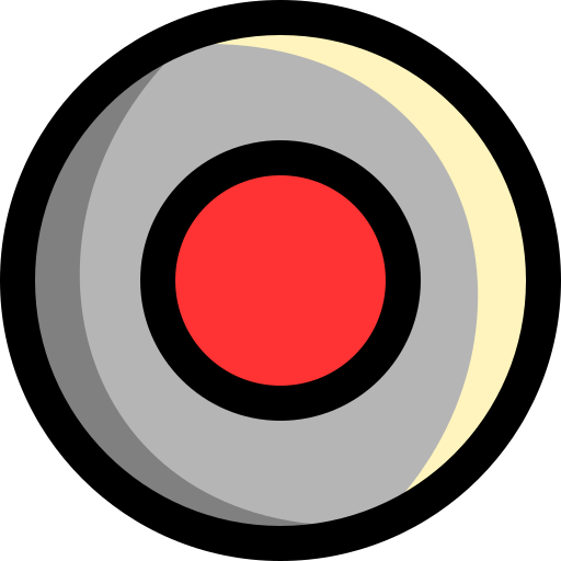 Record Generic Outline Color icon
