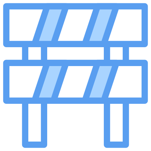도로 폐쇄 Generic Blue icon