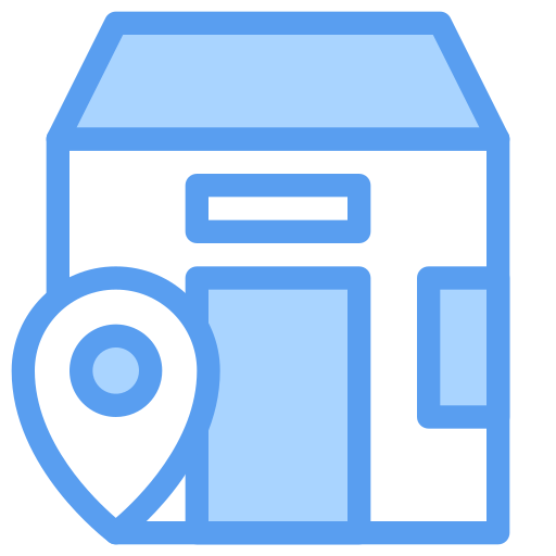 自宅の住所 Generic Blue icon