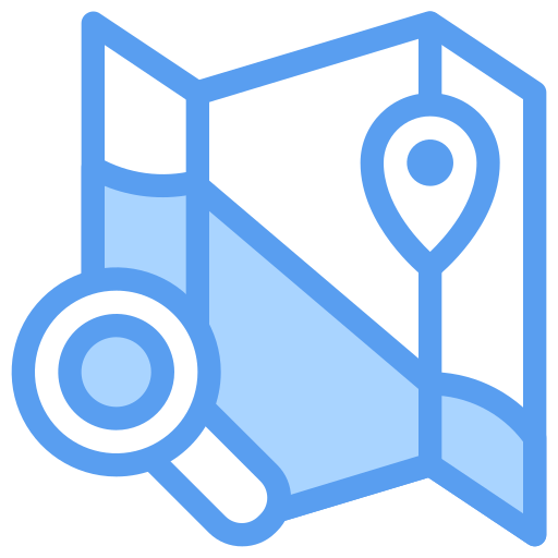 zoek locatie Generic Blue icoon
