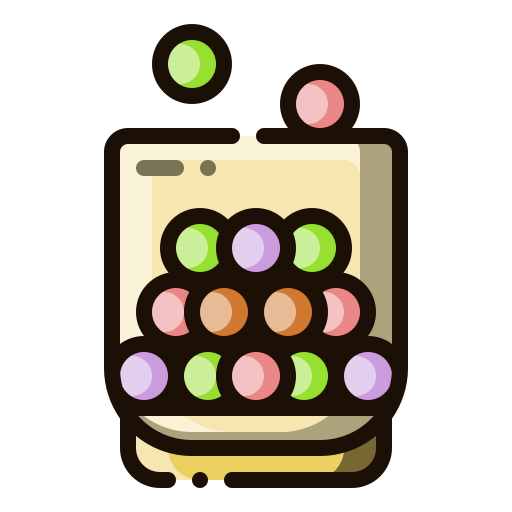 Chewing gum Generic Outline Color icon
