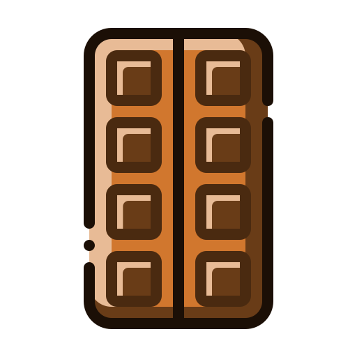 チョコレートバー Generic Outline Color icon