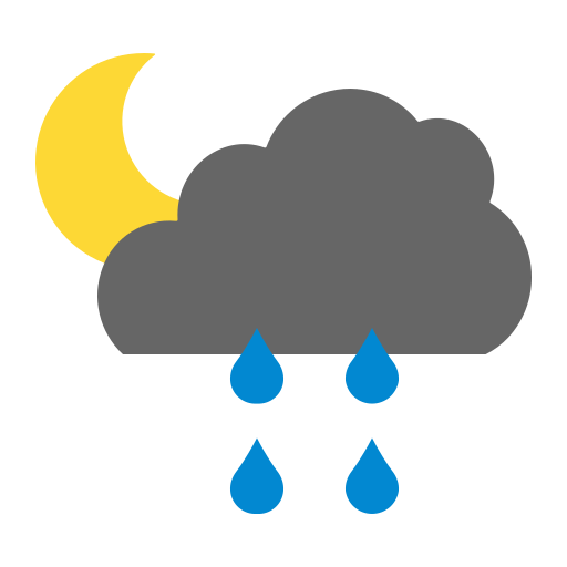 雨の夜 Generic Flat icon