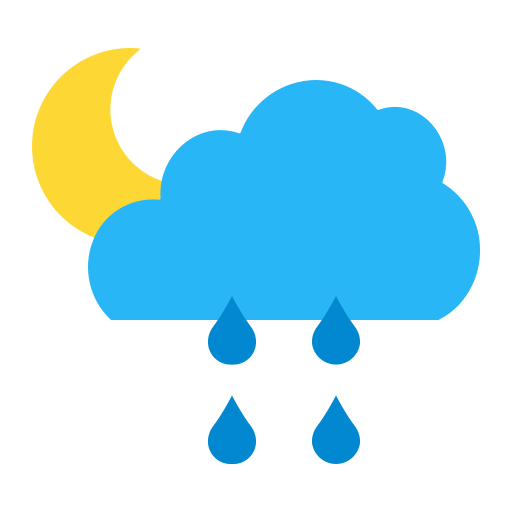 regnerische nacht Generic Flat icon