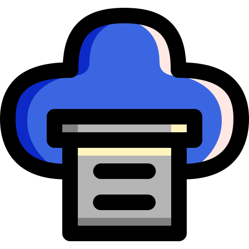 Cloud storage Generic Outline Color icon
