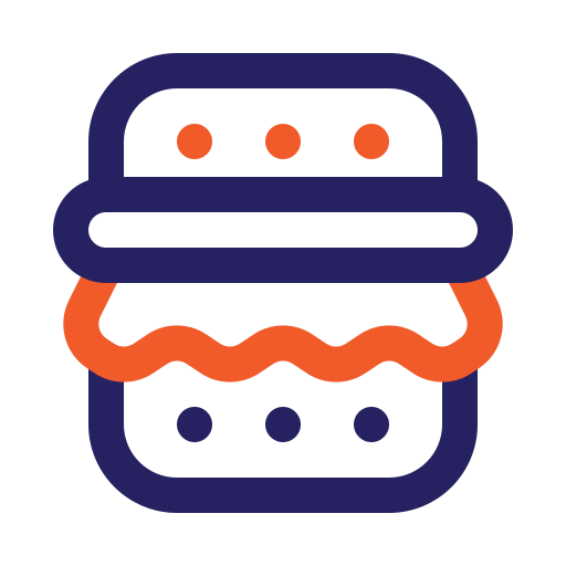 Hamburger Generic Outline Color icon