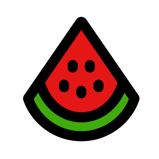 wassermelone Generic Outline Color icon