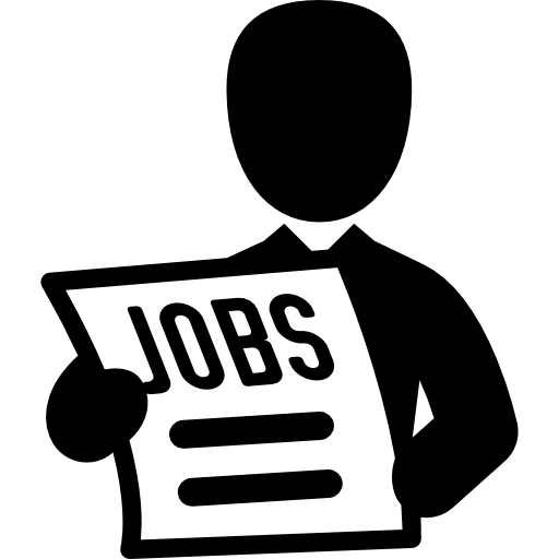 Look for a job in a newspaper  icon