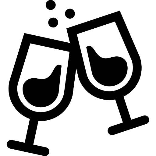 bicchieri di vino  icona