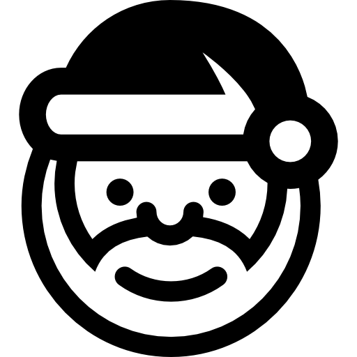Santa Claus face  icon