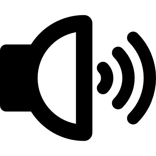 lautstärke des lautsprechers  icon
