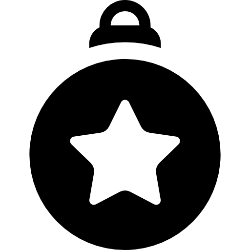 bola de navidad  icono