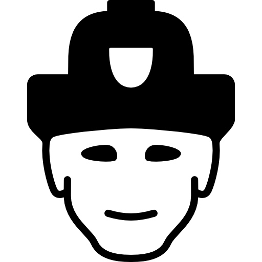 Шлем пожарного  иконка