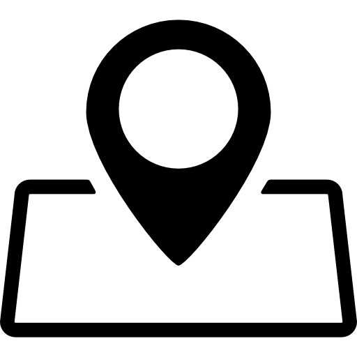 locatiespeld op kaart Basic Rounded Filled icoon