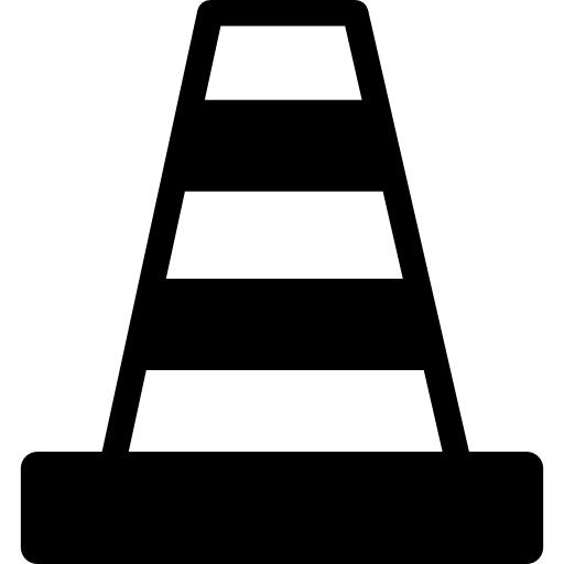 Дорожный конус  иконка