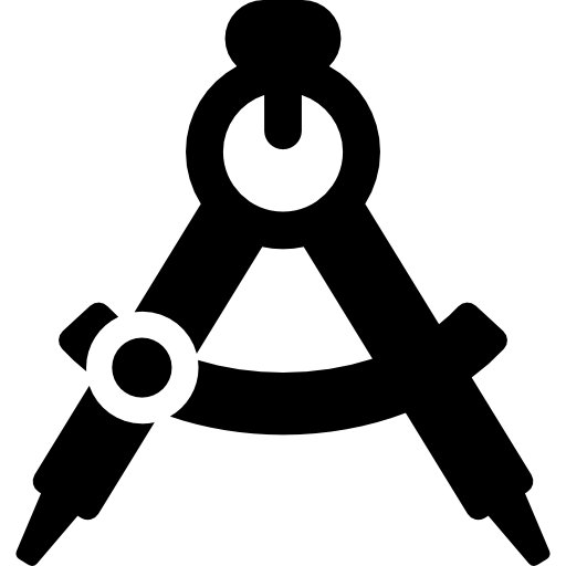 kompas tekenen  icoon