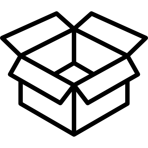 Open Cardboard Box  icon