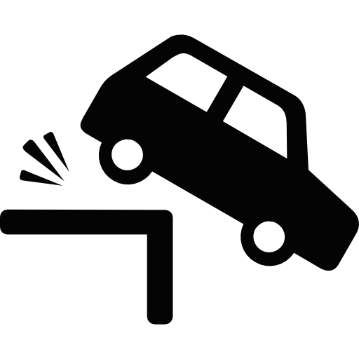 車と崖  icon