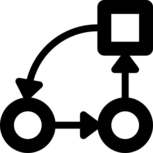Relation diagram  icon