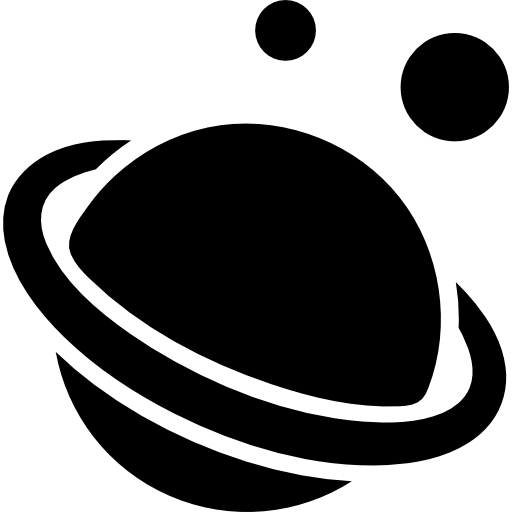 planeet saturnus  icoon