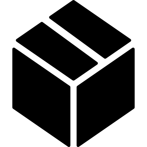 Closed cardboard box  icon
