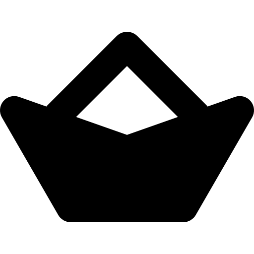 papierowa łódka  ikona