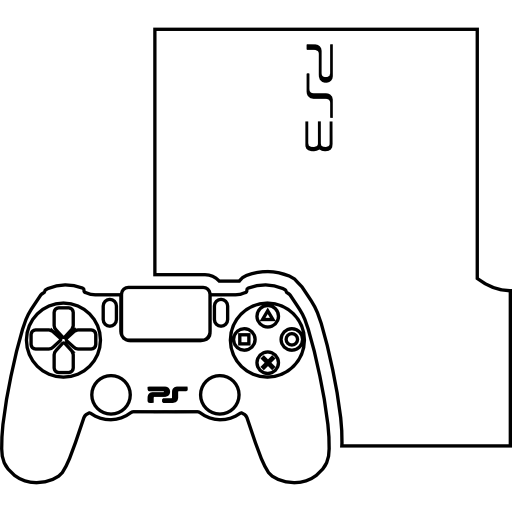 console de videogame com gamepad  Ícone