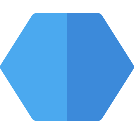 sześciokąt Basic Rounded Flat ikona