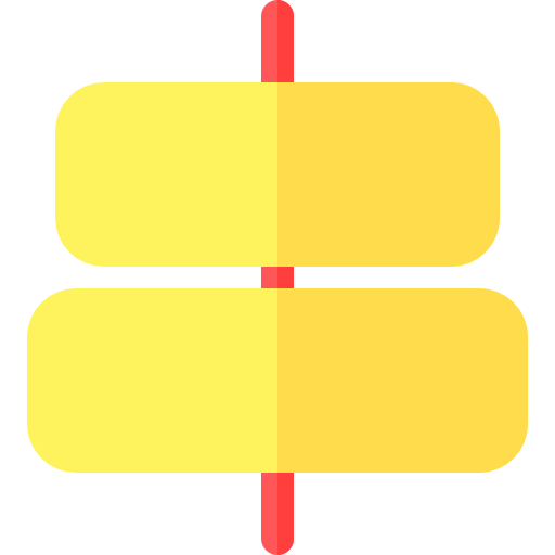 alinear al centro Basic Rounded Flat icono