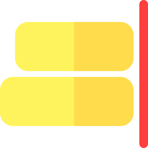 Align right Basic Rounded Flat icon