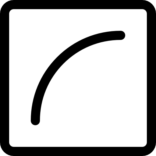 Кривая линия Basic Rounded Lineal иконка