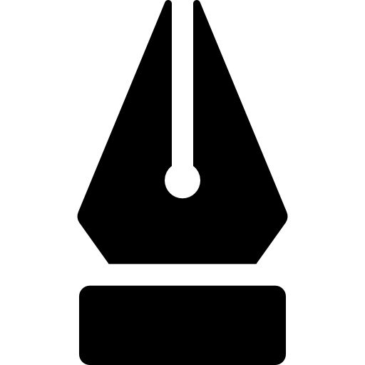 lapicera Basic Rounded Filled icono