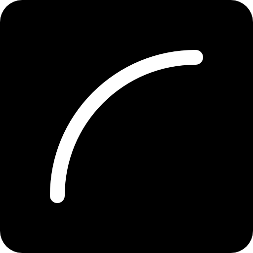 línea curva Basic Rounded Filled icono