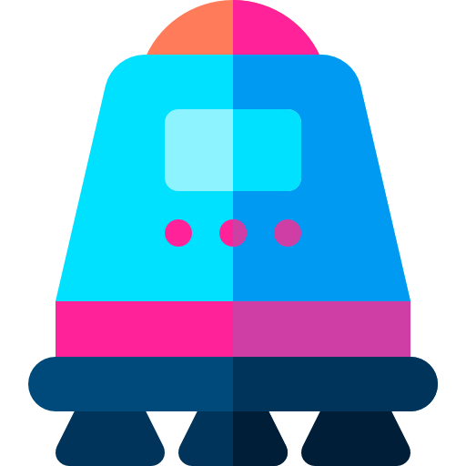 Space capsule Basic Rounded Flat icon