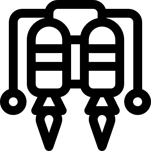 ジェットパック Basic Rounded Lineal icon