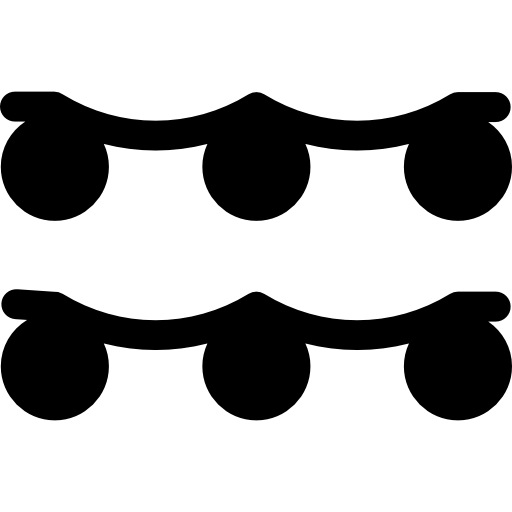 guirnaldas Basic Rounded Filled icono