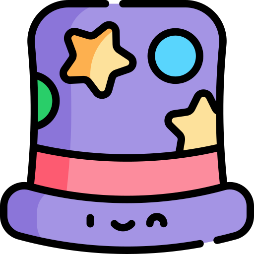 sombrero Kawaii Lineal color icono