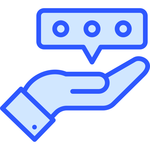 말풍선 Generic Blue icon