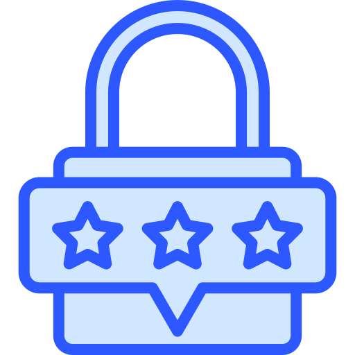 Padlock Generic Blue icon