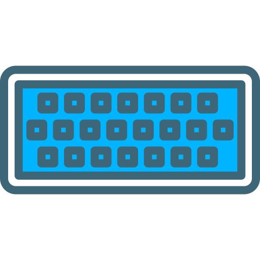 電子キーボード Generic Fill & Lineal icon