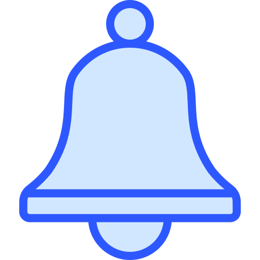 Notification bell Generic Blue icon