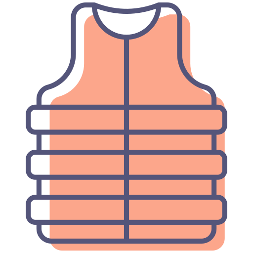 Life jacket Generic Color Omission icon