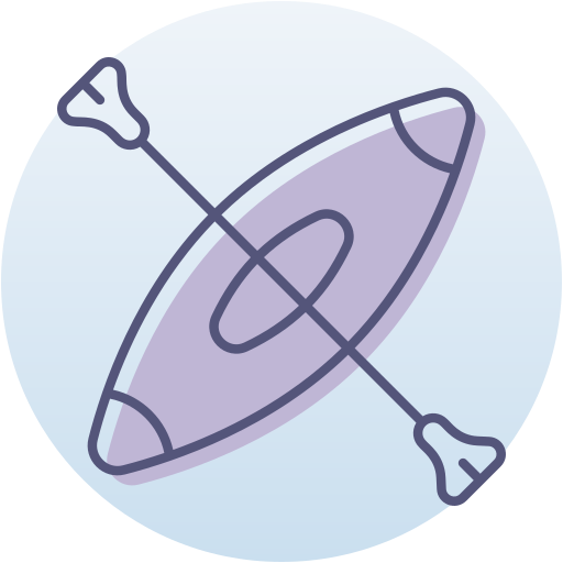 カヤック Generic Circular icon