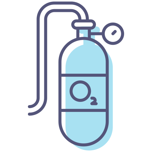 Oxygen tank Generic Color Omission icon