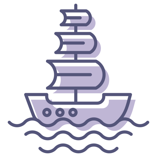 Sailing ship Generic Color Omission icon