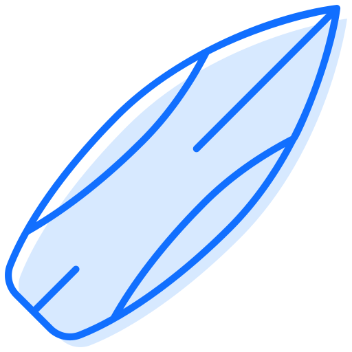Surfing board Generic Blue icon