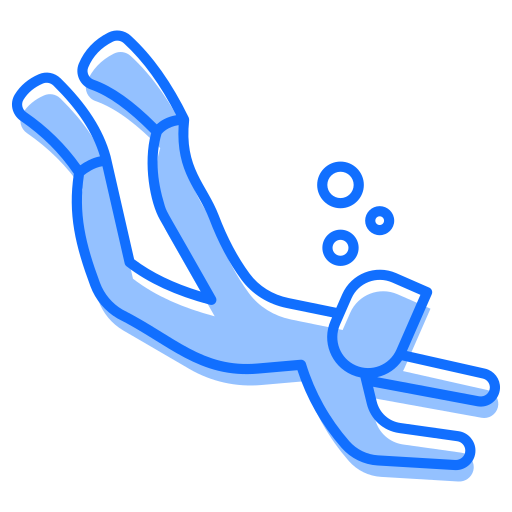 잠수부 Generic Blue icon
